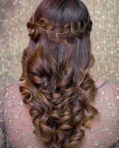 Semi Braided Loose Hair